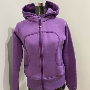 purple lululemon zip up hoodie